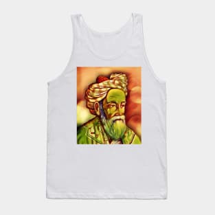 Omar Khayyam Snow Portrait | Omar Khayyam Artwork 15 Tank Top